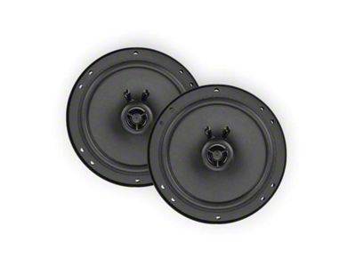 RetroSound 6.50-Inch Stereo Speakers with Standard Magnets; Front Door (73-77 Bronco)