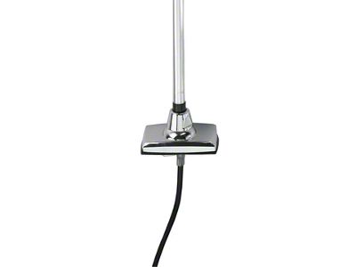 RetroSound Replacement Antenna with Semi-Collapsible Mast; Chrome (73-96 Bronco)