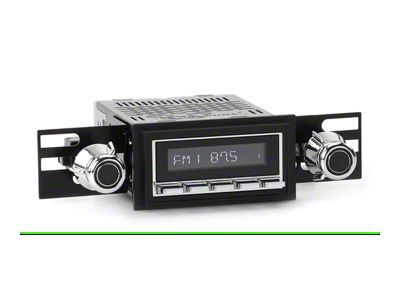 RetroSound RetroRadio Motor 1 Radio with Chrome Face, Chrome Push Buttons, Installation Bezel and Knobs (78-79 Bronco)