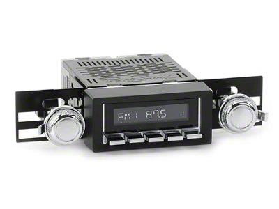 RetroSound RetroRadio Motor 1 Radio with Chrome Face, Chrome Push Buttons, Installation Bezel and Knobs (73-86 Blazer; 75-85 C10, K10)