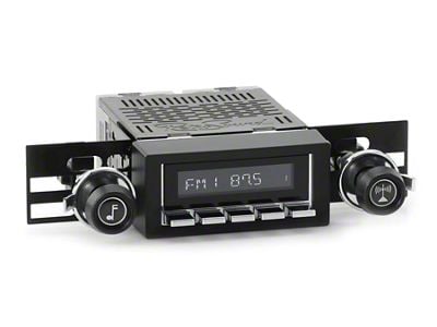 RetroSound RetroRadio Motor 1 Radio with Chrome Face, Chrome Push Buttons, Installation Bezel and Knobs (73-86 Blazer; 75-85 C10, K10)