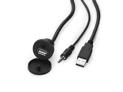 RetroSound USB/AUX Input Extension Cable; Black