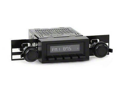 RetroSound RetroRadio Motor 4 Radio with Black Face, Black Push Buttons, Installation Bezel, Knobs and SiriusXM Tuner (73-86 Blazer; 75-85 C10, K10)