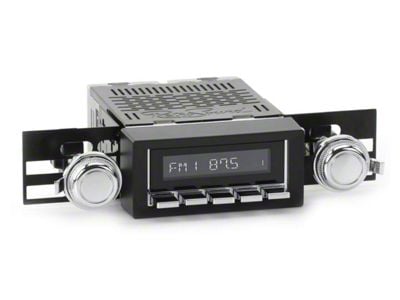 RetroSound RetroRadio Motor 4 Radio with Chrome Face, Chrome Push Buttons, Installation Bezel, Knobs and SiriusXM Tuner (73-86 Blazer; 75-85 C10, K10)