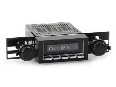 RetroSound RetroRadio Motor 4 Radio with Chrome Face, Chrome Push Buttons, Installation Bezel, Knobs and SiriusXM Tuner (73-86 Blazer; 75-85 C10, K10)