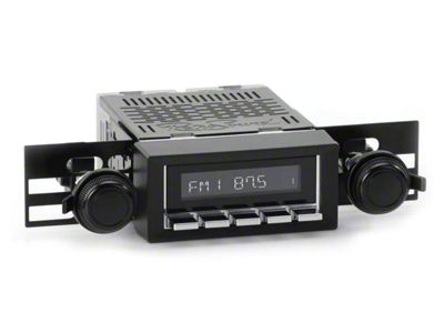 RetroSound RetroRadio Motor 1 Radio with Chrome Face, Chrome Push Buttons, Installation Bezel and Knobs (77-82 Corvette C3)