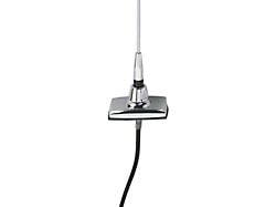 RetroSound Replacement Antenna with Fixed Mast; Chrome (69-73 Mustang)