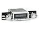 RetroSound RetroRadio Motor 1 Radio with Chrome Face, Chrome Push Buttons, Installation Bezel and Knobs (73-77 El Camino)