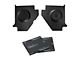 RetroSound Kick Panels with Standard Speakers and Sound Dampening; Black (60-65 Comet, Falcon)