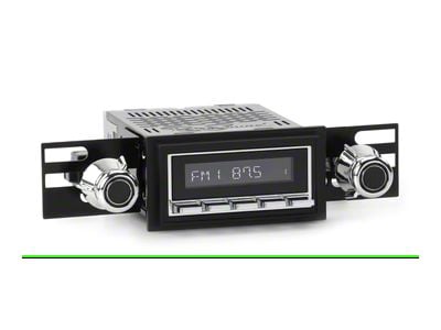 RetroSound RetroRadio Motor 1 Radio with Chrome Face, Chrome Push Buttons, Installation Bezel and Knobs (69-72 LTD)