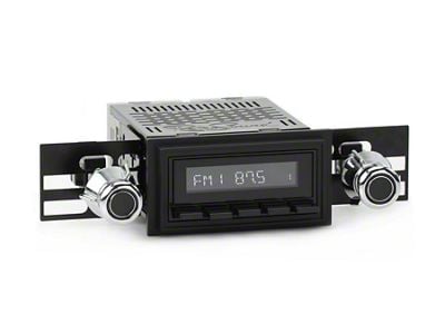 RetroSound RetroRadio Motor 4 Radio with Black Face, Black Push Buttons, Installation Bezel, Knobs and SiriusXM Tuner (68-79 F-100, F-150, F-250, F-350)