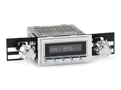 RetroSound RetroRadio Motor 4 Radio with Chrome Face, Chrome Push Buttons, Installation Bezel, Knobs and SiriusXM Tuner (68-79 F-100, F-150, F-250, F-350)