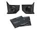 RetroSound Kick Panels with Deluxe Speakers and Sound Dampening; Black (64-66 Mustang Convertible)