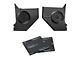 RetroSound Kick Panels with Standard Speakers and Sound Dampening; Black (64-66 Mustang Coupe, Fastback)