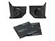 RetroSound Kick Panels with Standard Speakers and Sound Dampening; Black (64-66 Mustang Convertible)