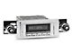 RetroSound RetroRadio Motor 2 Radio with Chrome Face, Chrome Push Buttons, Installation Bezel and Black Knobs (55-57 Thunderbird)