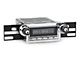 RetroSound RetroRadio Motor 4 Radio with Chrome Face, Chrome Push Buttons, Installation Faceplate, Black Knobs and SiriusXM Tuner (64-66 Thunderbird)