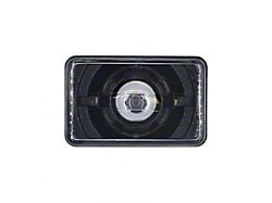 4x6-Inch 13W LED High/Low Beam Projector Headlight; Black Housing; Clear Lens (Universal; Some Adaptation May Be Required)