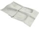 Passenger Area Cutpile Molded Carpet; Silver (70-71 Camaro w/ Automatic Transmission)