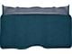 Rear Fold Down Seat Loop Carpet; Light Blue/Medium Blue (1967 Camaro)