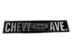 Chevy Avenue Diamond Plate Aluminum Sign