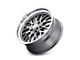 Ridler 607 Gloss Grey Machined Wheel; 20x8.5; 0mm Offset (67-69 Camaro)