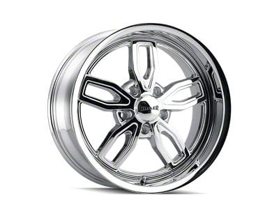 Ridler 608 Chrome Wheel; 18x9; 0mm Offset (67-69 Camaro)