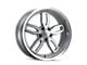 Ridler 608 Gloss Grey Milled Wheel; 18x8; 0mm Offset (67-69 Camaro)