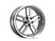 Ridler 608 Gloss Grey Milled Wheel; 20x8.5; 0mm Offset (67-69 Camaro)