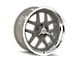 Ridler 610 Gloss Grey with Polished Lip Wheel; 17x7; 0mm Offset (67-69 Camaro)