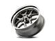 Ridler 610 Gloss Grey with Polished Lip Wheel; 17x7; 0mm Offset (67-69 Camaro)