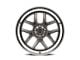 Ridler 610 Gloss Grey with Polished Lip Wheel; 17x7; 0mm Offset (67-69 Camaro)