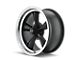 Ridler 675 Matte Black Machined Wheel; 17x7; 0mm Offset (67-69 Camaro)