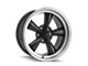 Ridler 675 Matte Black Machined Wheel; 17x9.5; -5mm Offset (67-69 Camaro)