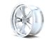 Ridler 675 Polished Wheel; 17x8; 0mm Offset (67-69 Camaro)