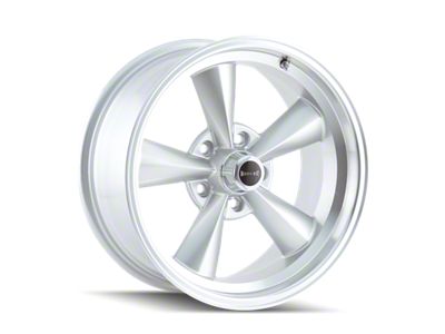 Ridler 675 Satin Silver Machined Wheel; 15x7; 0mm Offset (67-69 Camaro)