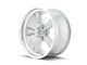 Ridler 675 Satin Silver Machined Wheel; 15x7; 0mm Offset (67-69 Camaro)