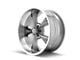 Ridler 695 Gloss Grey Machined Wheel; 17x7; 0mm Offset (67-69 Camaro)