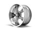 Ridler 695 Gloss Grey Machined Wheel; 17x8; 0mm Offset (67-69 Camaro)