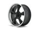 Ridler 695 Matte Black Machined Wheel; 17x7; 0mm Offset (67-69 Camaro)