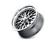 Ridler 607 Gloss Grey Machined Wheel; 20x8.5; 0mm Offset (70-81 Camaro)