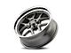 Ridler 610 Gloss Grey with Polished Lip Wheel; 17x8; 0mm Offset (70-81 Camaro)