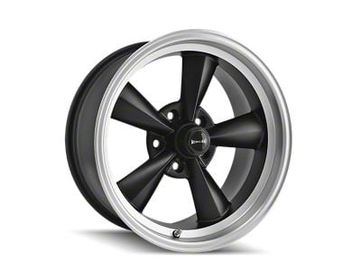 Ridler 675 Matte Black Machined Wheel; 17x9.5; -5mm Offset (70-81 Camaro)