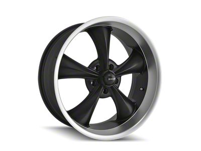 Ridler 695 Matte Black Machined Wheel; 22x9; 0mm Offset (70-81 Camaro)