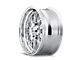 Ridler 607 Polished Wheel; Rear Only; 20x10; 0mm Offset (82-92 Camaro)