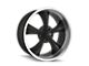 Ridler 695 Matte Black Machined Wheel; Rear Only; 20x10; 0mm Offset (82-92 Camaro)