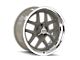 Ridler 610 Gloss Grey with Polished Lip Wheel; 17x7; 0mm Offset (64-77 Chevelle, Malibu)