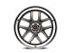 Ridler 610 Gloss Grey with Polished Lip Wheel; 17x7; 0mm Offset (58-72 Biscayne, Brookwood, Caprice, Del Ray, Estate, Impala, Kingswood, Parkwood, Townsman, Yeoman)