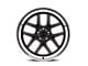 Ridler 610 Matte Black with Polished Lip Wheel; 17x7; 0mm Offset (58-72 Biscayne, Brookwood, Caprice, Del Ray, Estate, Impala, Kingswood, Parkwood, Townsman, Yeoman)