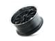 Ridler 650 Matte Black with Polished Lip Wheel; 15x7; 0mm Offset (58-72 Biscayne, Brookwood, Caprice, Del Ray, Estate, Impala, Kingswood, Parkwood, Townsman, Yeoman)